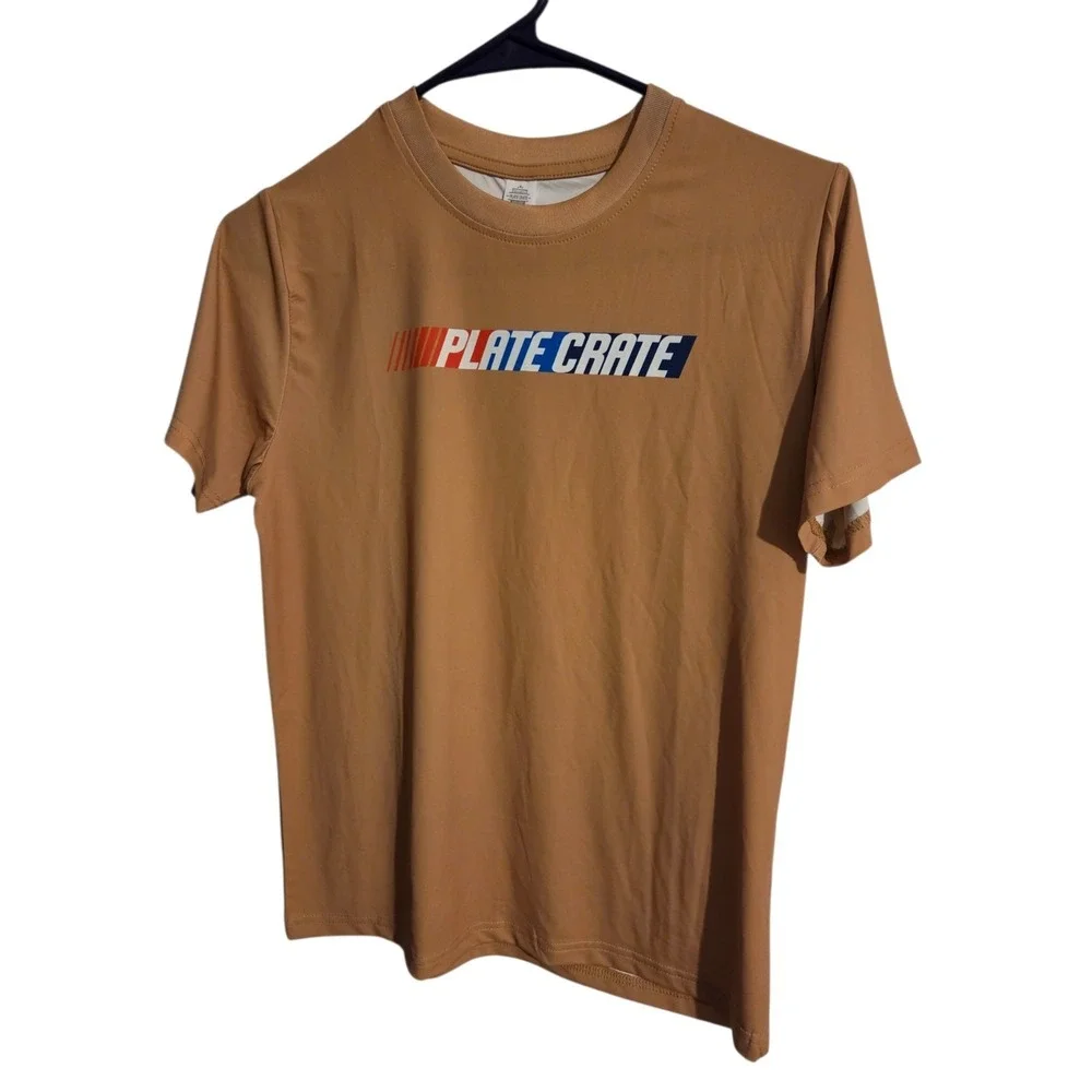 Plate Crate Short Sleeve Tee  Youth‎ Size L Tan
